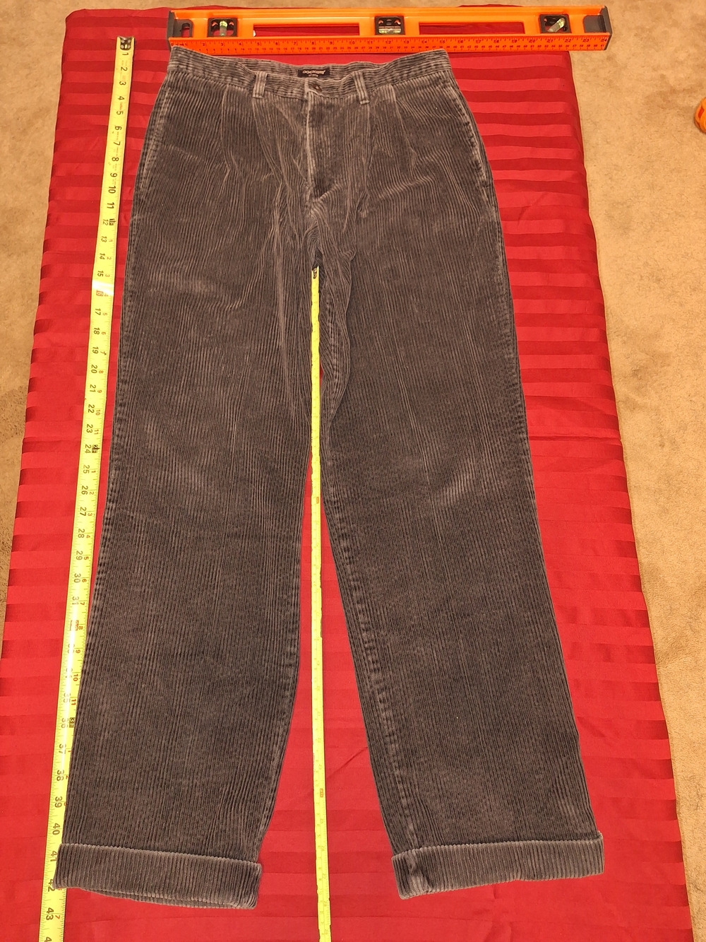 Dockers Men's Dark Gray Corduroy Pants
